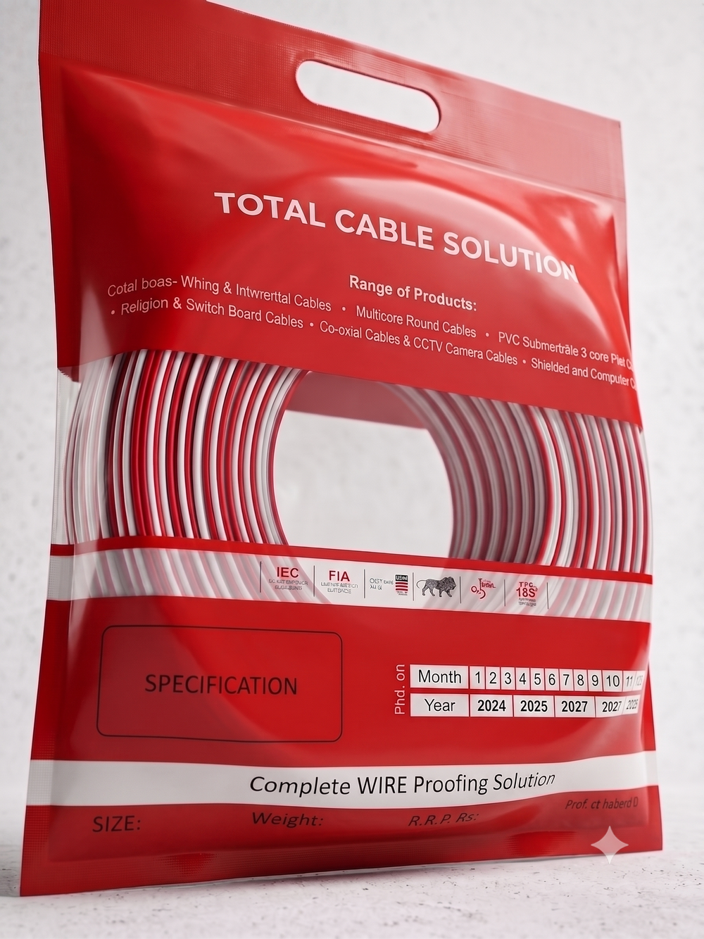 3XPower Speaker Wire - 23/39 Parallel White
