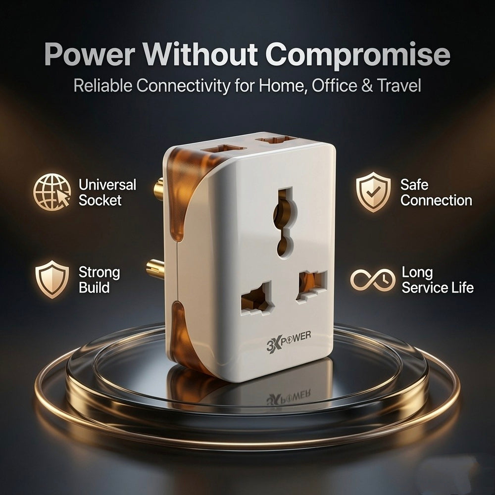 HIRISE 6A 3 PIN UNIVERSAL MULTI PLUG