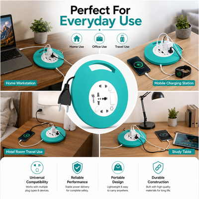 UNIQ (2X8) ROUND EXTENSION CORD WITH HANDLE